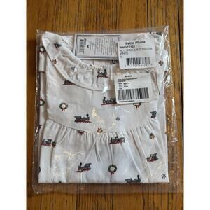 Petite Plume Nightgown Girls 2 White Arctic Express Scarlett Train Christmas
